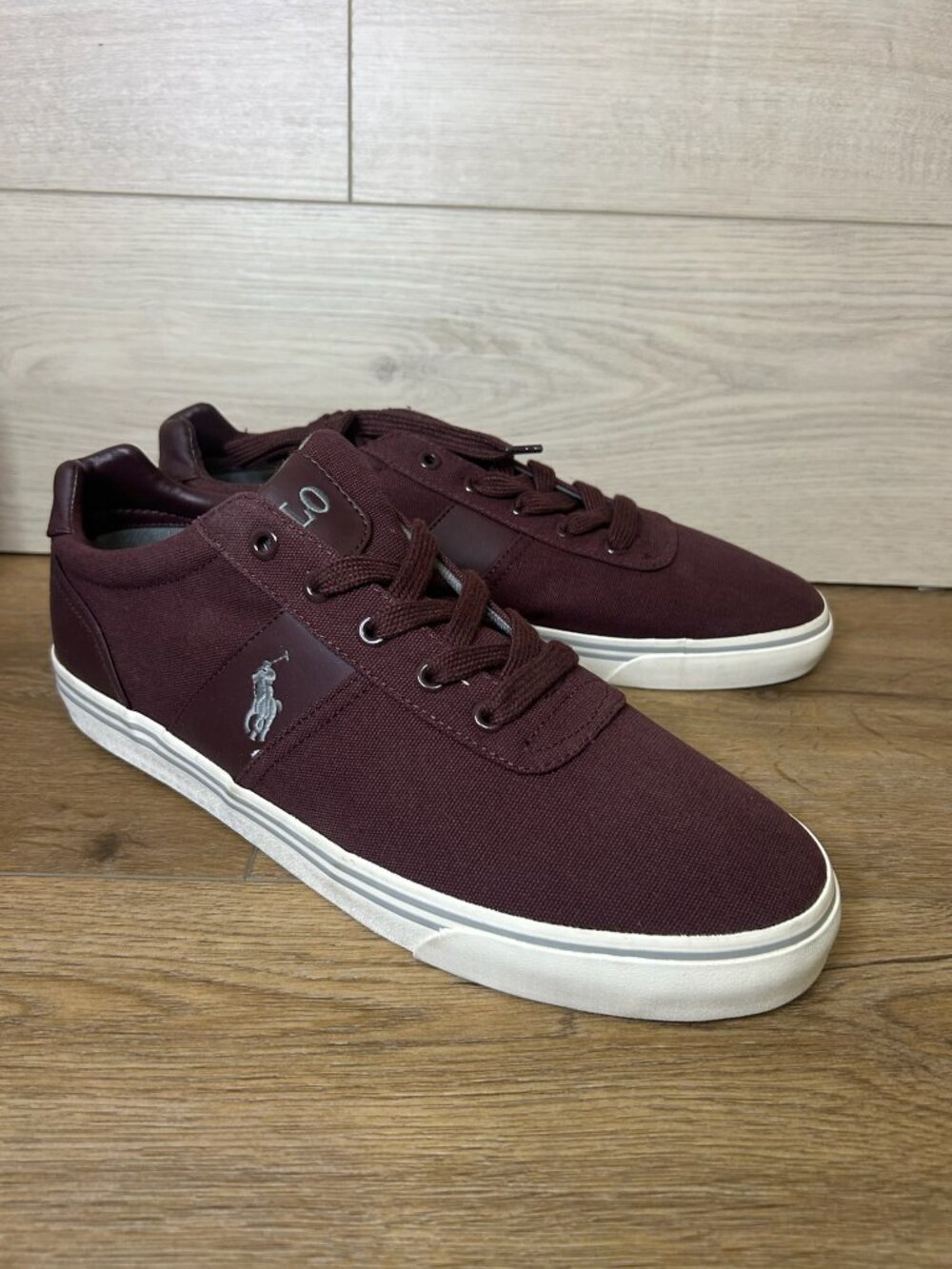 Polo by Ralph Lauren Hanford Canvas Sneakers Red(Burgundy) 11.5D